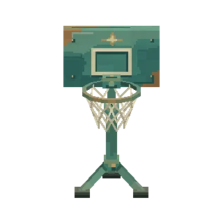 Basketball hoop on a pole preview