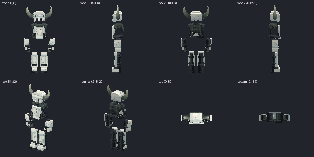 Berserker class kit from eight angles