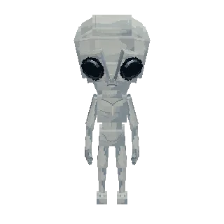 Big-eyed grey alien preview