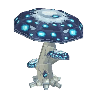 Bioluminescent alien fungus tree preview