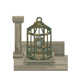Birdcage with a songbird preview