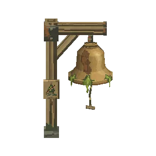 Brass bell on a post preview