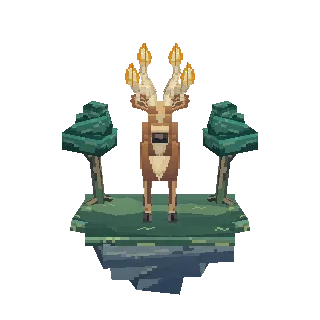 Candle-horned deer preview