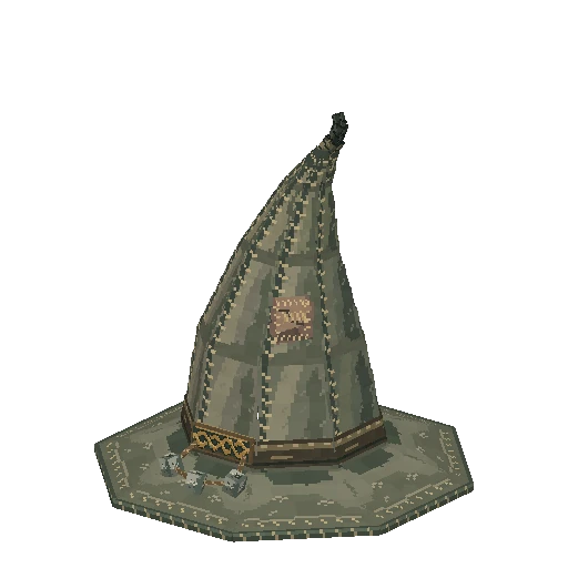 Candlewick witch hat, free Hytale model
