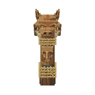 Carved totem pole preview