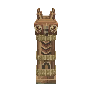 Carved totem pole preview