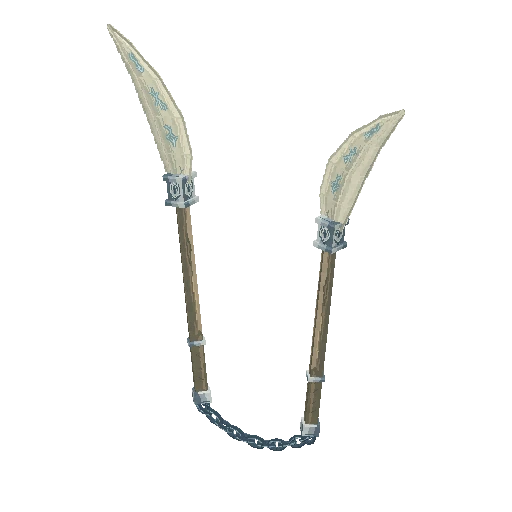 Chain-linked twin glaive, free Hytale model
