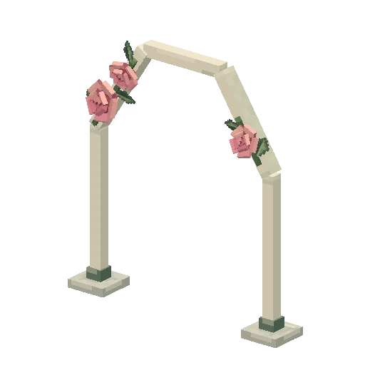 Climbing rose arch, free Hytale model
