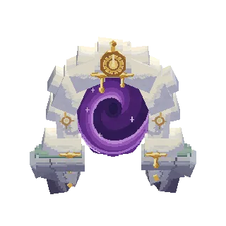 Cloud-arch gate that only opens at noon preview