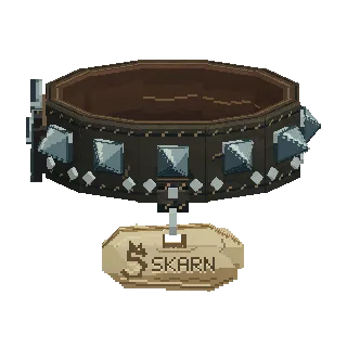 Collar with a name tag preview