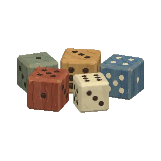 Coloured dice preview