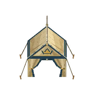 Command tent with pennants preview