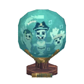 Crystal ball stand turning around
