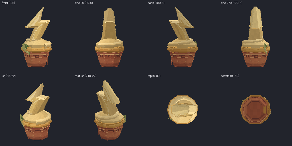 Cupcake from eight angles