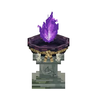 Dark temple offering bowl turning around
