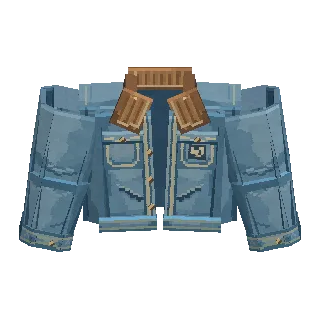 Denim jacket turning around