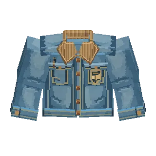 Denim jacket turning around