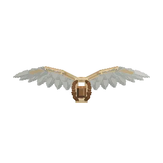 Feather wing glider turning around