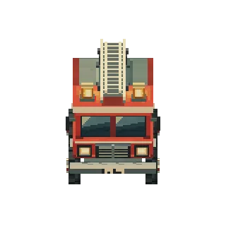Fire engine with a ladder preview