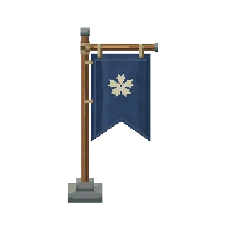 Flag on a pole preview