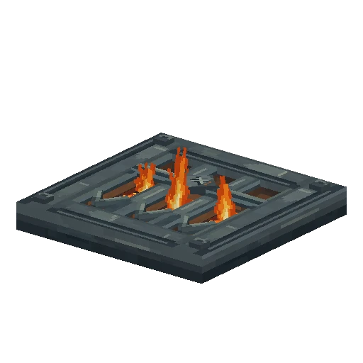 Flame-jet floor grate, free Hytale model