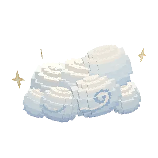 Floating cloud hair preview