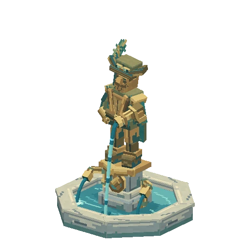 Fountain statue, free Hytale model