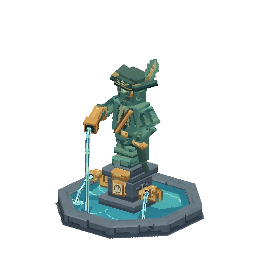 Fountain statue, free Hytale model