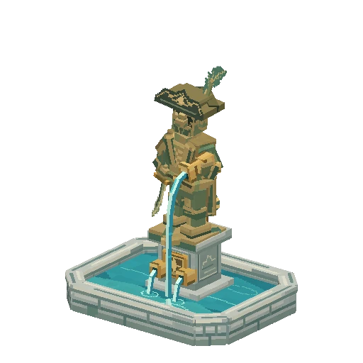 Fountain statue, free Hytale model