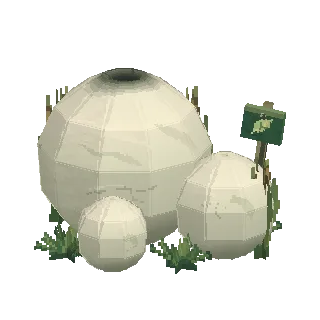 Giant puffball turning around