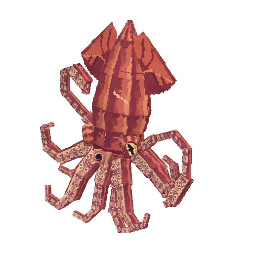 Giant squid, free Hytale model