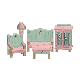 Gothic manor parlour furniture set preview