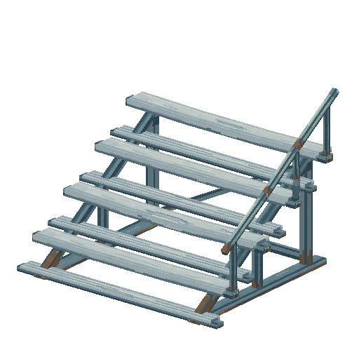 Grandstand bleacher section, free Hytale model