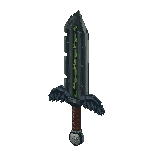 Greatsword taller than its wielder, free Hytale model