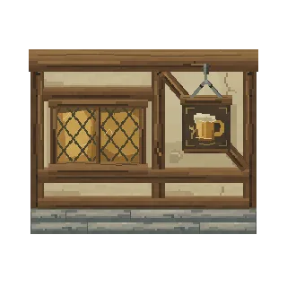 Half-timbered wall segment preview