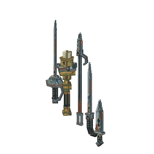 Haunted manor weapon set, free Hytale model