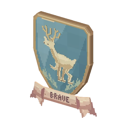 Heraldic coat-of-arms shield plaque, free Hytale model