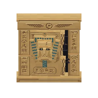 Hieroglyph-carved wall block preview