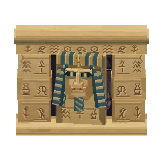 Hieroglyph-carved wall block preview
