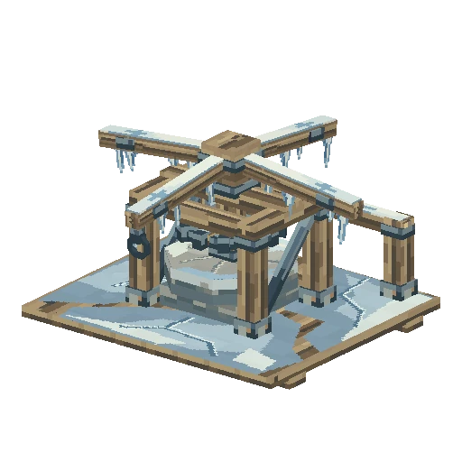 Horse-powered capstan mill, free Hytale model