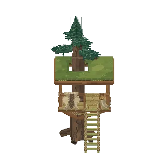 Hunting tree stand turning around