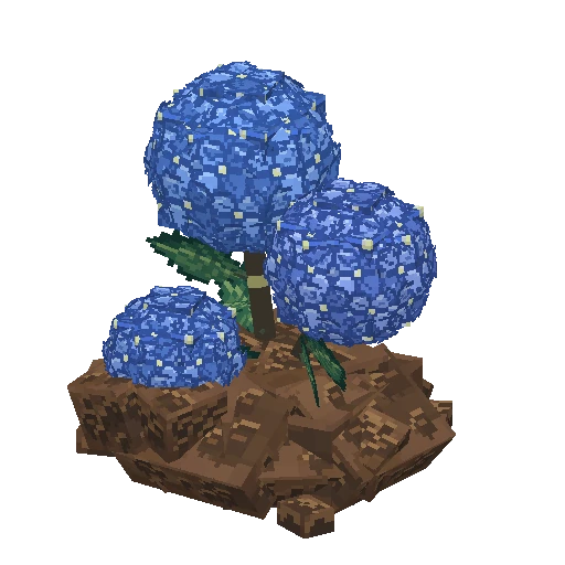 Hydrangea bush, free Hytale model