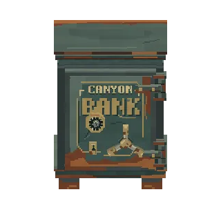 Iron safe turning around