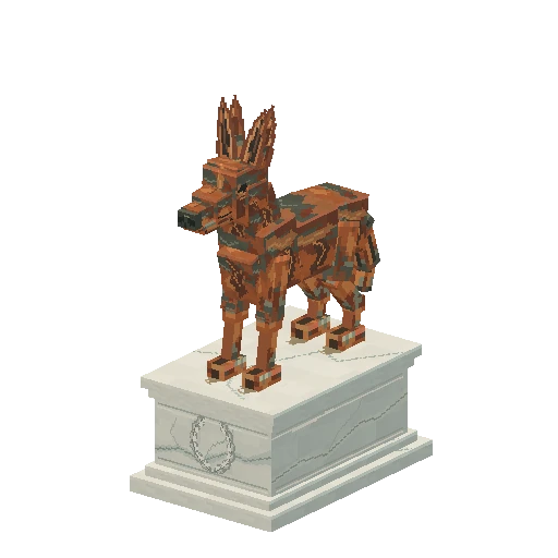 Jackal statue, free Hytale model