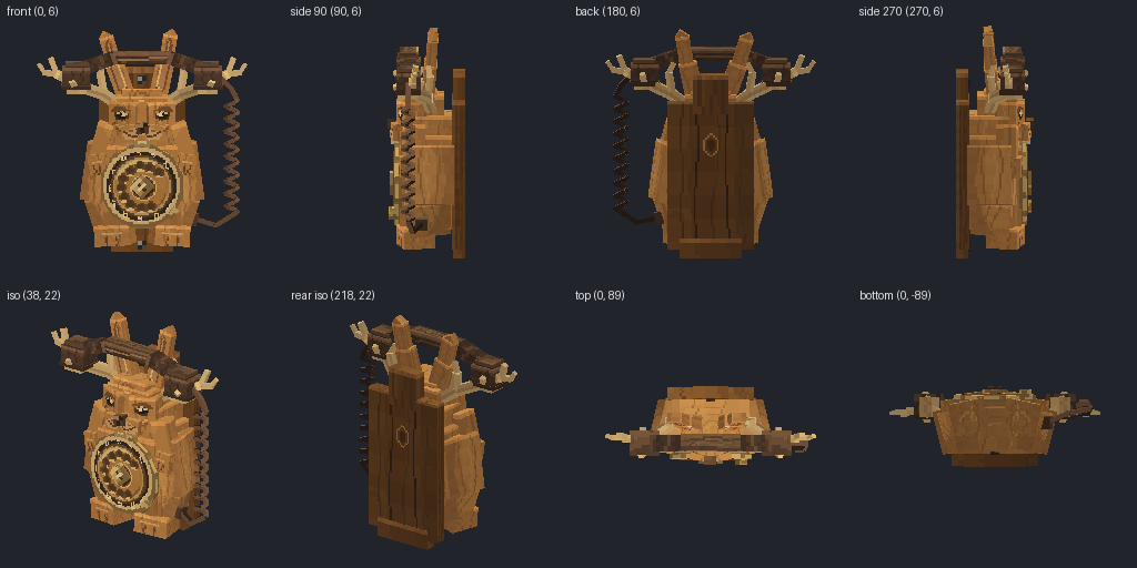 Jackalope from eight angles