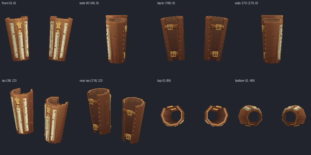Leather bracers from eight angles