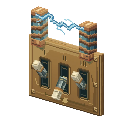 Lever puzzle wall, free Hytale model