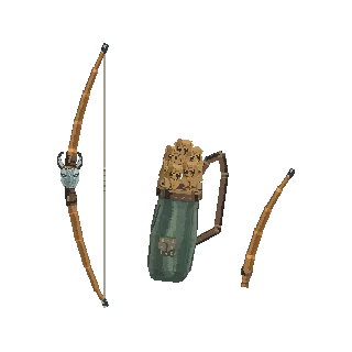 Longbow with separate limb preview