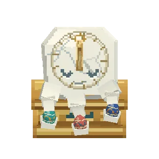 Melting clock creature preview