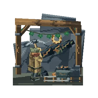 Miner swinging at an ore face preview